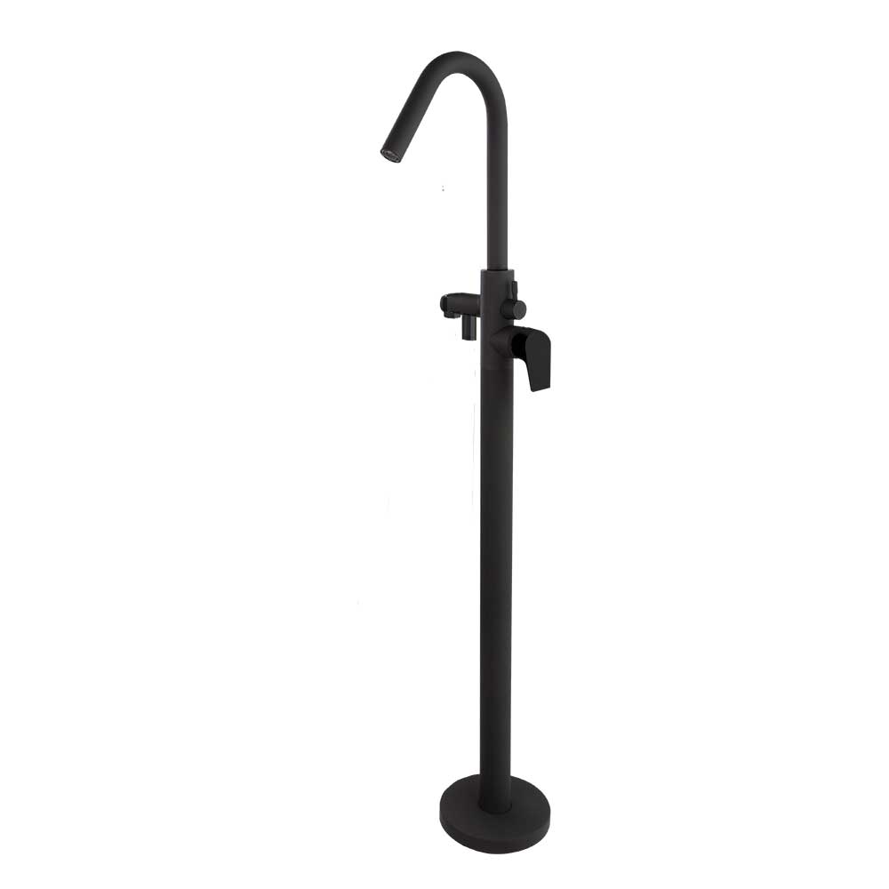 Ramon Soler - Urban Chic, columna monomando para bañera, negro mate - BricoandPool