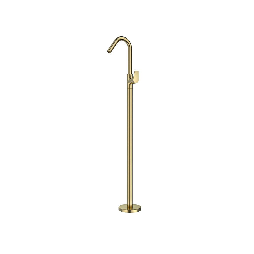 Ramon Soler - Urban Chic, monomando lavabo de columna, oro cepillado - BricoandPool