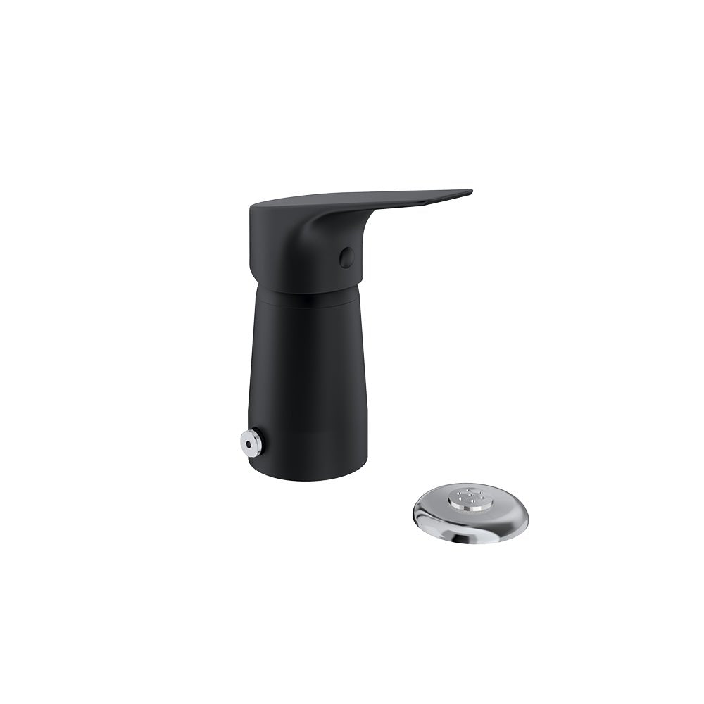 Ramon Soler - Urban Chic, monomando para bidé de repisa con duchita S2, negro mate - BricoandPool