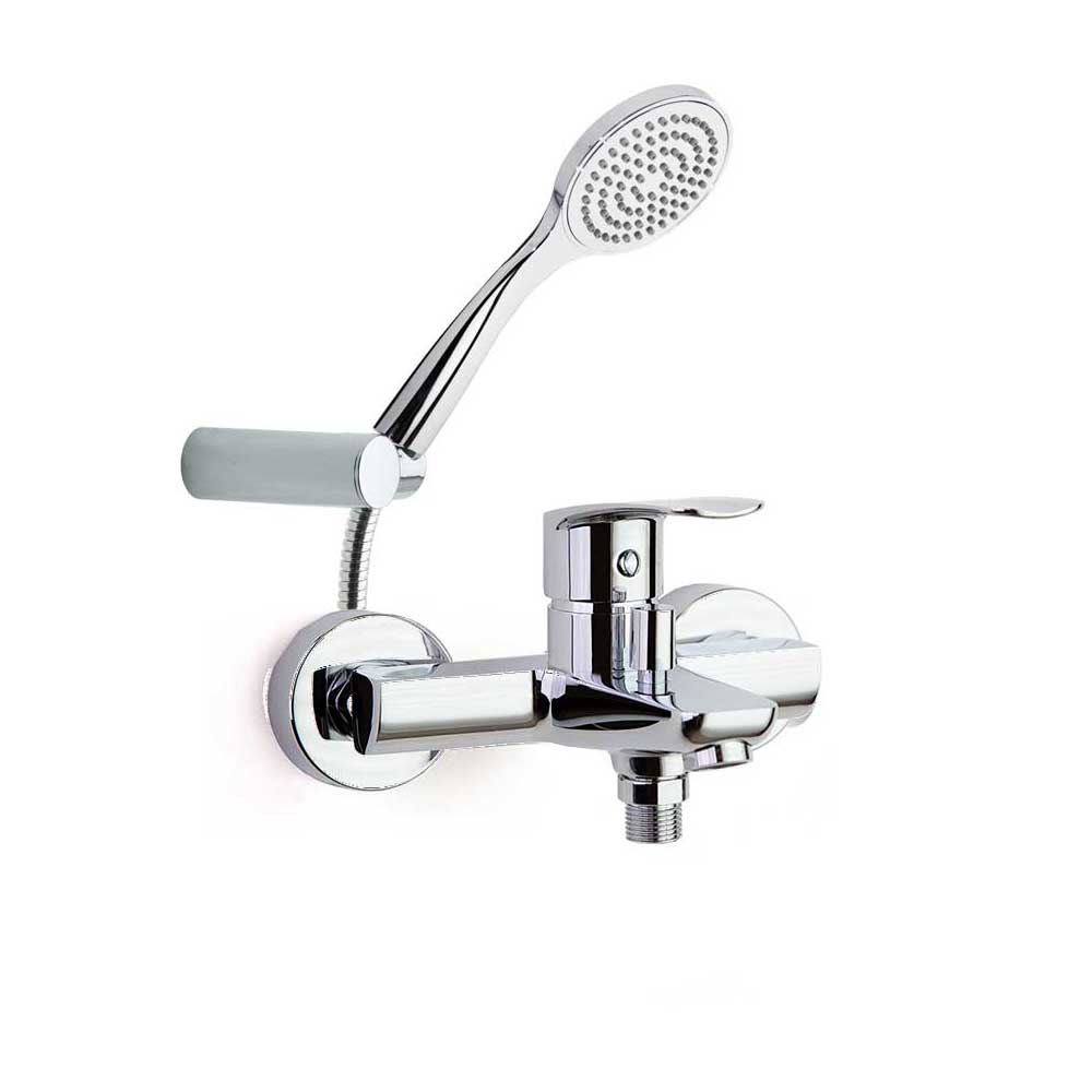 Ramon Soler - Ypsilon Plus, monomando ducha con equipo de ducha, cromo - BricoandPool