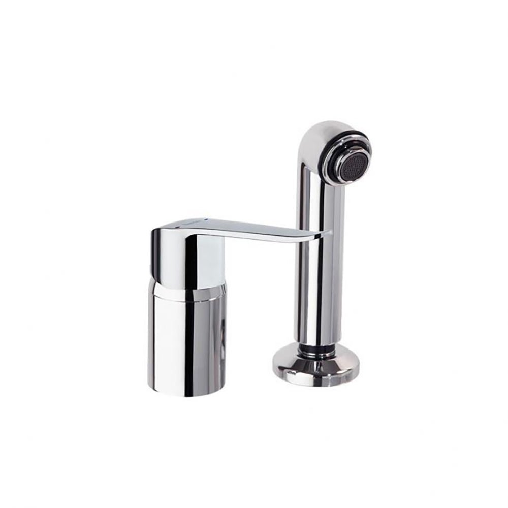 Ramon Soler - Ypsilon Plus, monomando para peluquería con equipo de ducha, cromo - BricoandPool