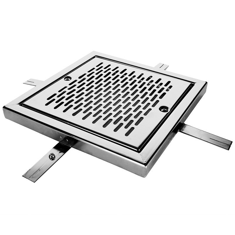 Square drainage gate in astralpool stainless steel