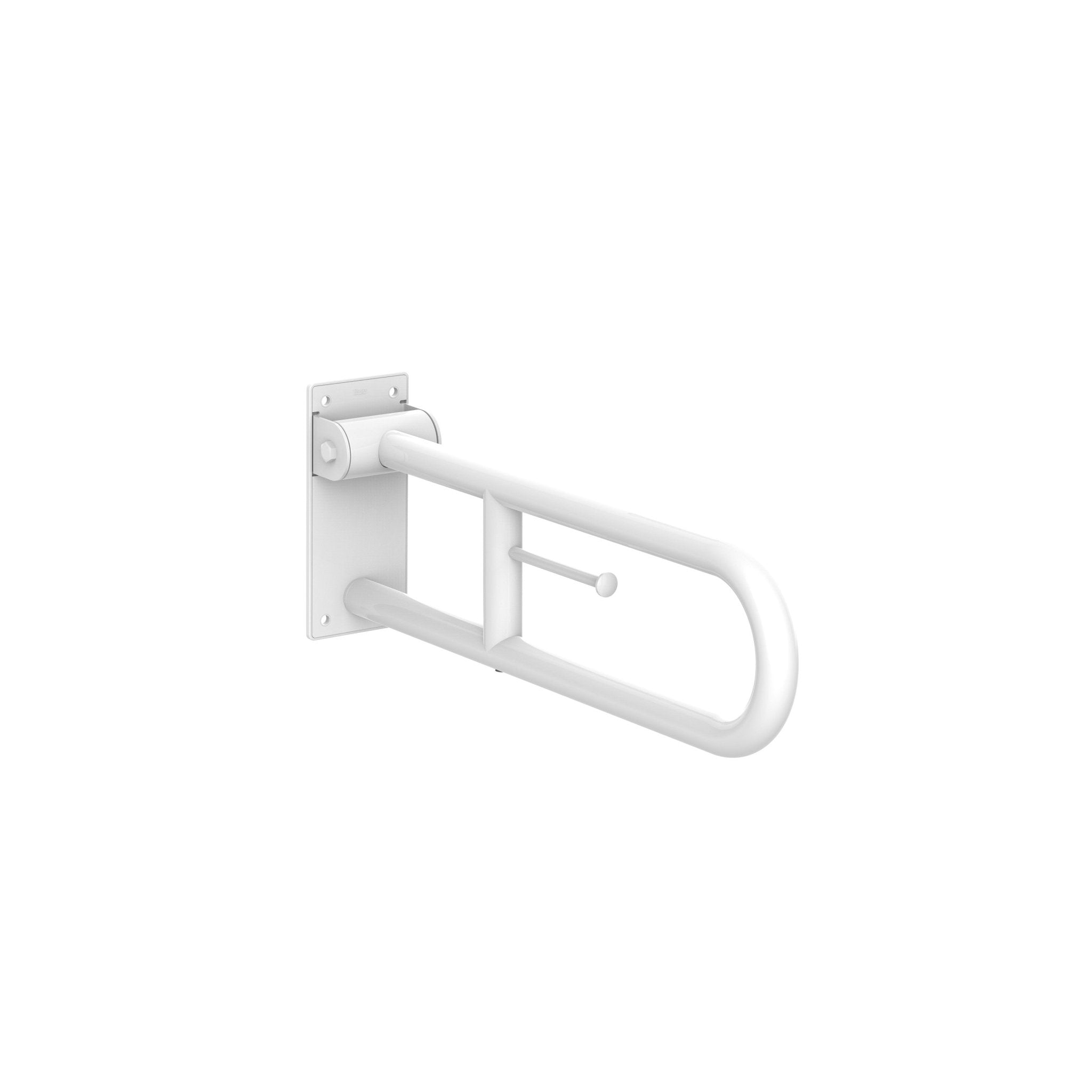 Roca - Asa de baño abatible con portarrollo Access Comfort 600 mm Blanco A816935009 - BricoandPool