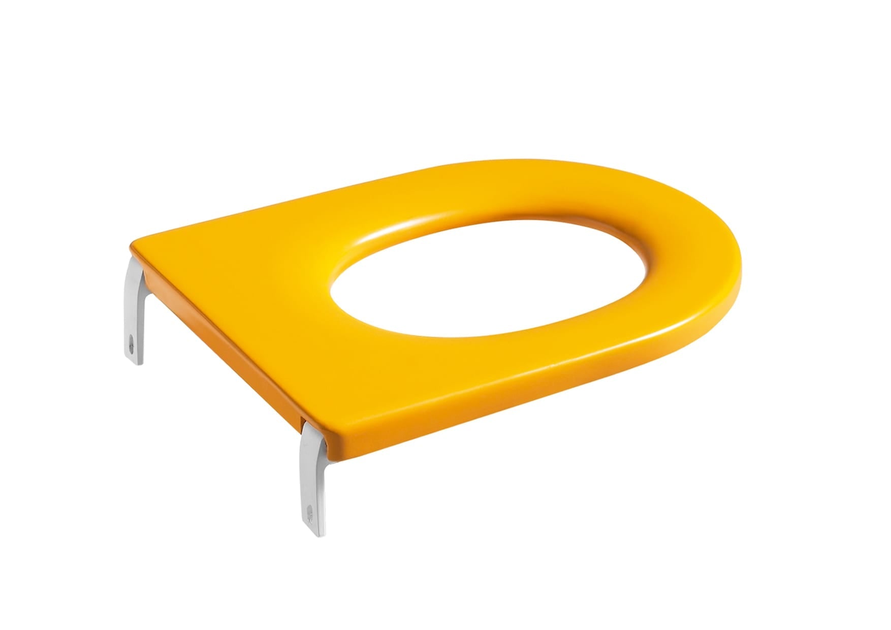 Roca - Asiento de elastómero para inodoro infantil Happening amarillo - BricoandPool