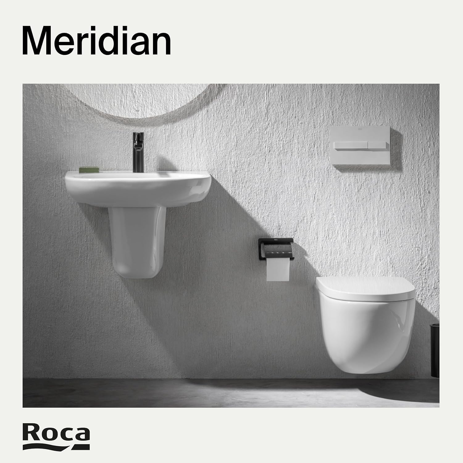 Roca - Asiento y Tapa de Supralit Meridian A8012A000B - BricoandPool
