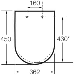 Roca - Asiento y Tapa de Supralit Meridian A8012A000B - BricoandPool