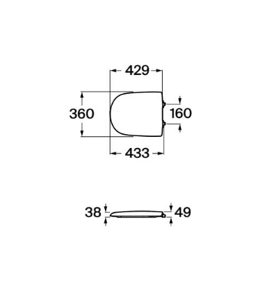 Roca - Asiento y tapa Giralda A801461004 - BricoandPool