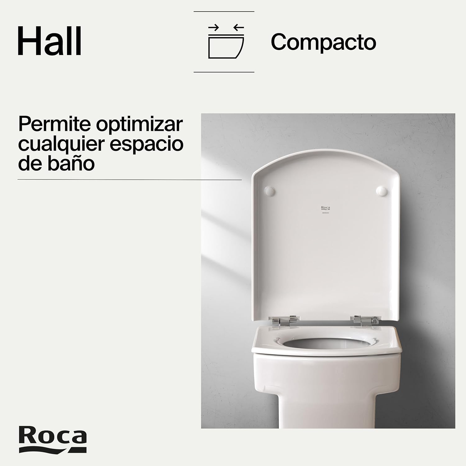 Roca - Asiento y tapa Hall Amortiguado A801622004 - BricoandPool