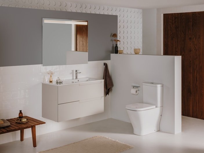 Roca - Asiento y tapa The Gap Amortiguado A80147200B - BricoandPool