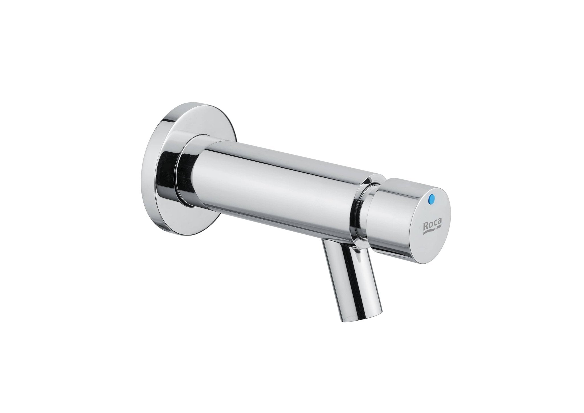 Roca - Avant grifería temporizada de pared para lavabo con pulsador, cromado A5A7A79C00. - BricoandPool