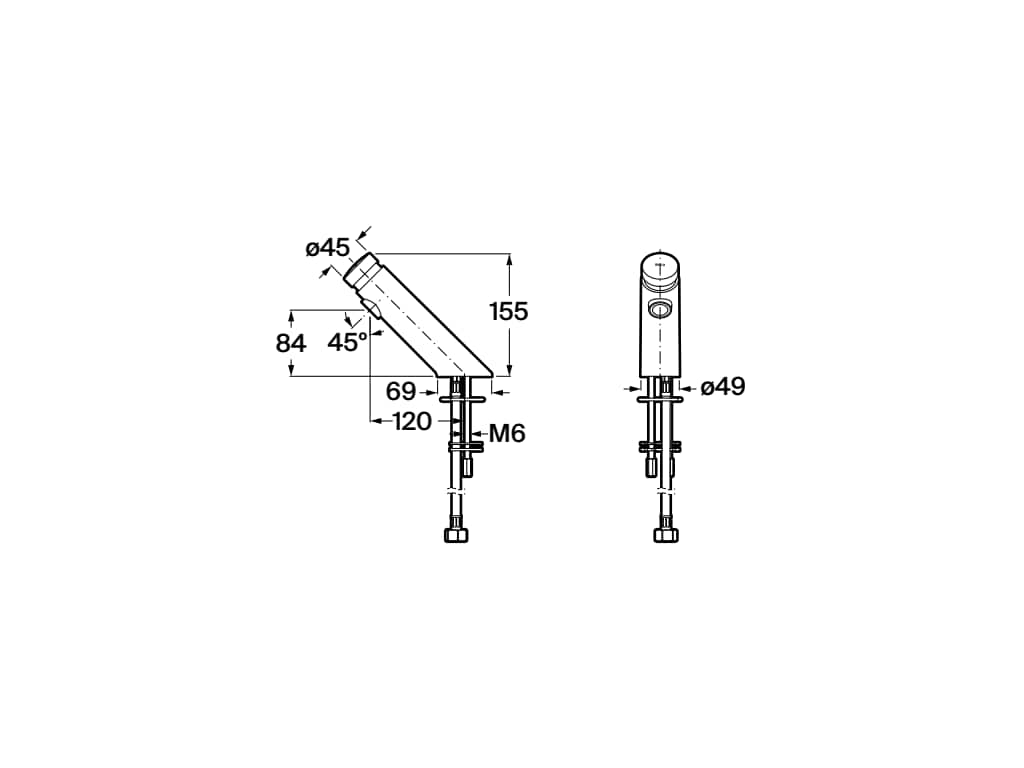 Roca - Avant grifería temporizada de repisa para lavabo con pulsador, cromado A5A4A79C00. - BricoandPool