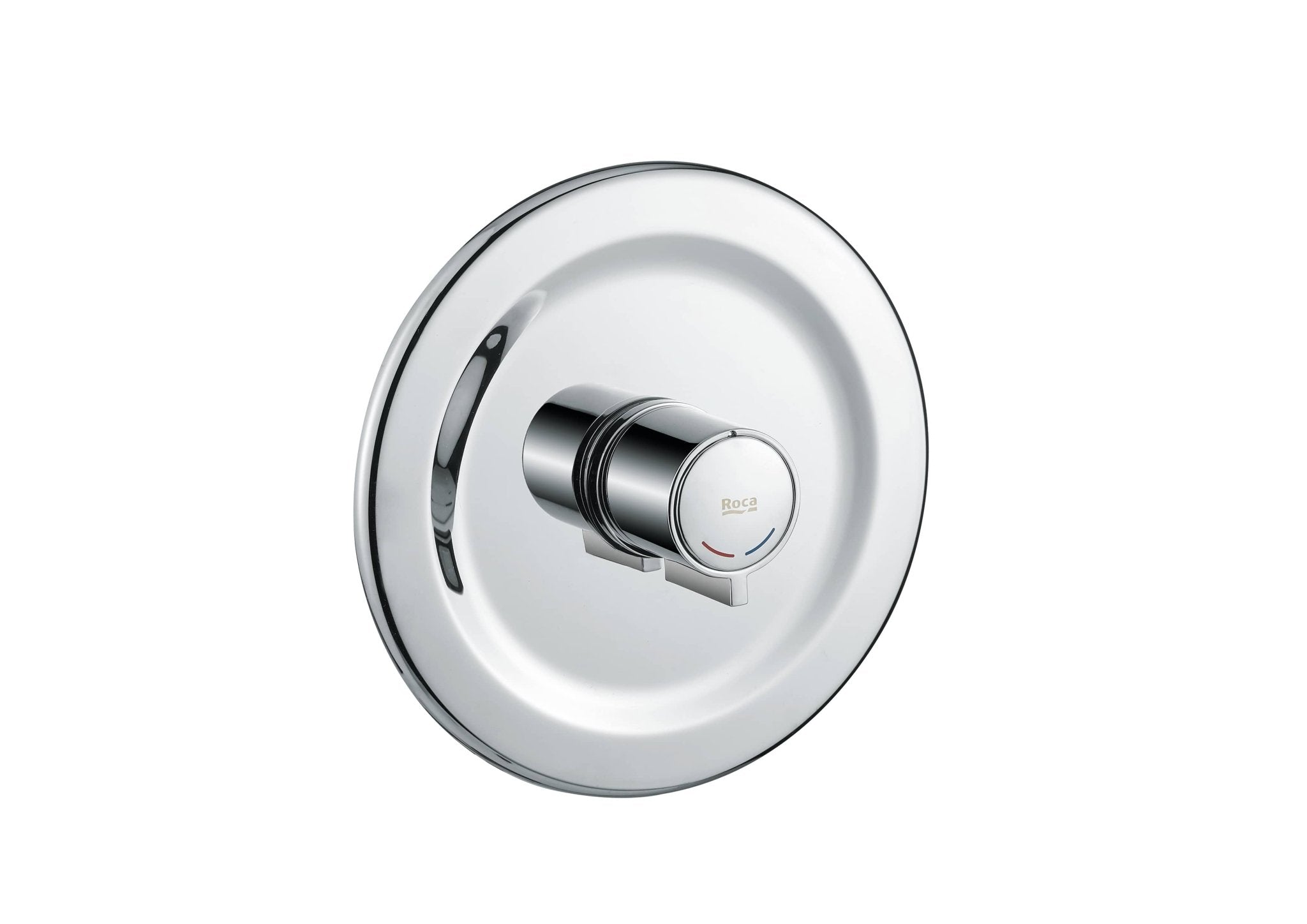 Roca - Avant grifería temporizada empotrable para ducha con pulsador, cromado A5A2B79C00. - BricoandPool