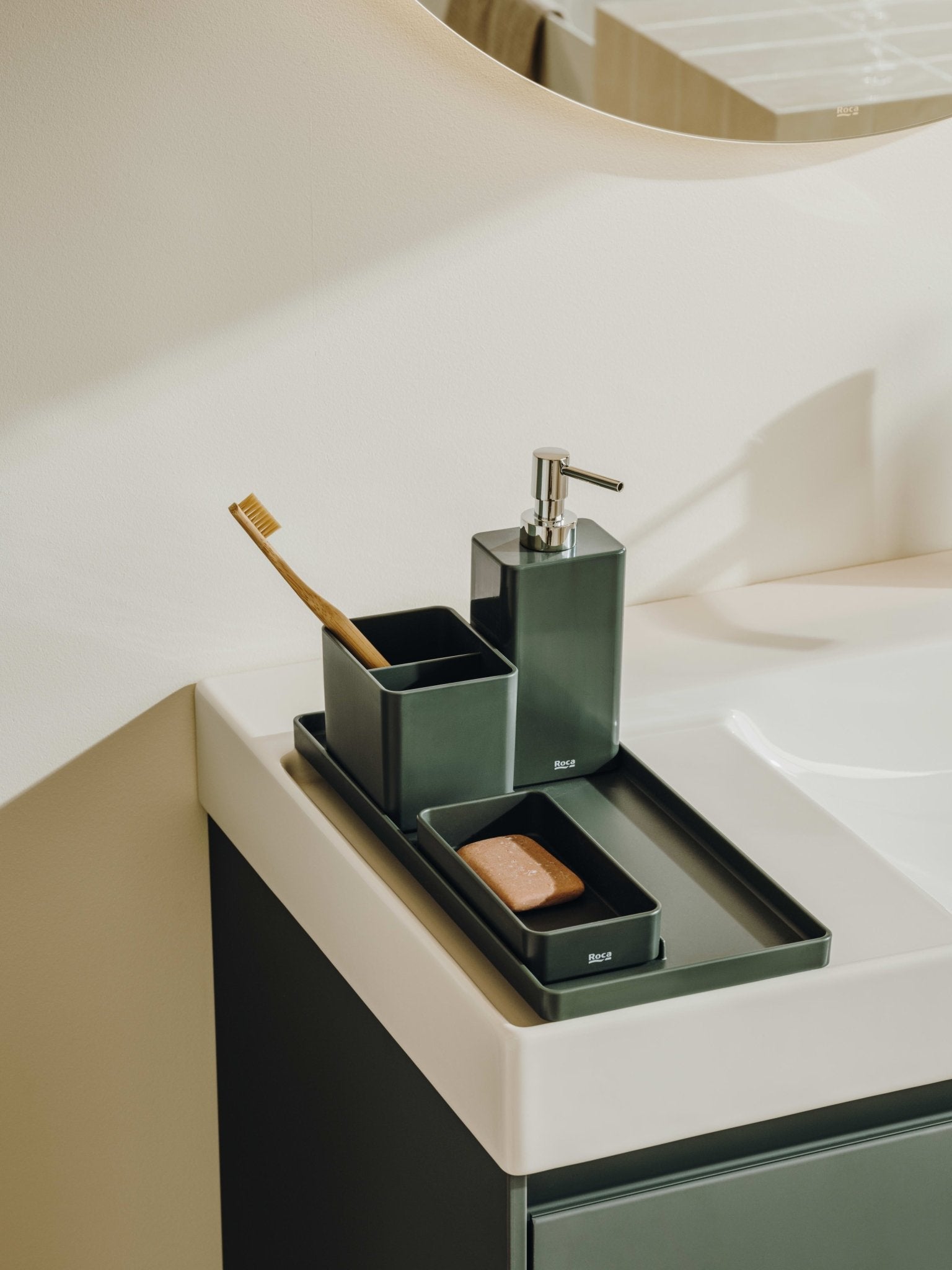 Roca - Bandeja de baño Ona Verde Mate A817670C70 - BricoandPool