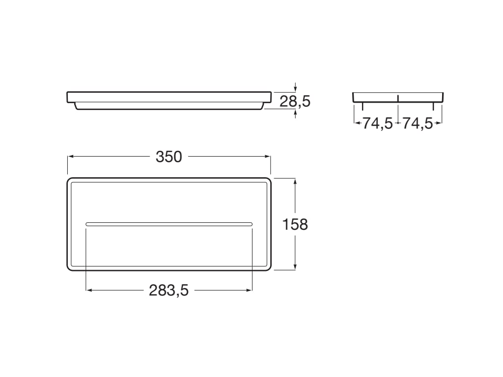 Roca - Bandeja de baño Ona Verde Mate A817670C70 - BricoandPool