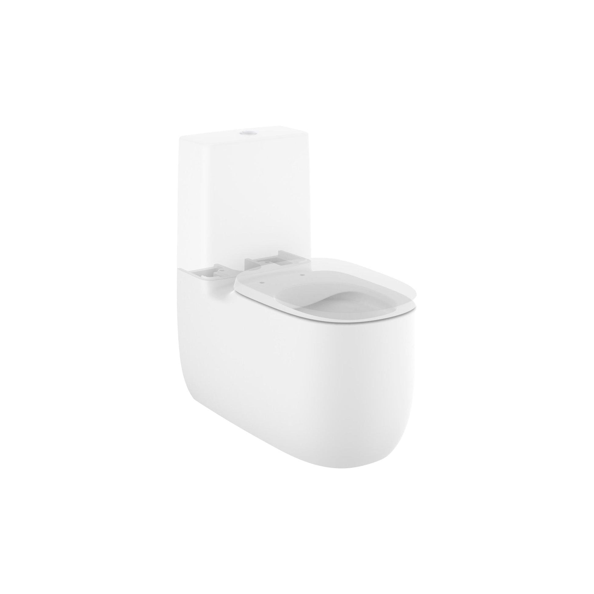 Roca - Beyond Taza Roca Rimless® adosada a pared con salida dual para inodoro de tanque bajo - BricoandPool