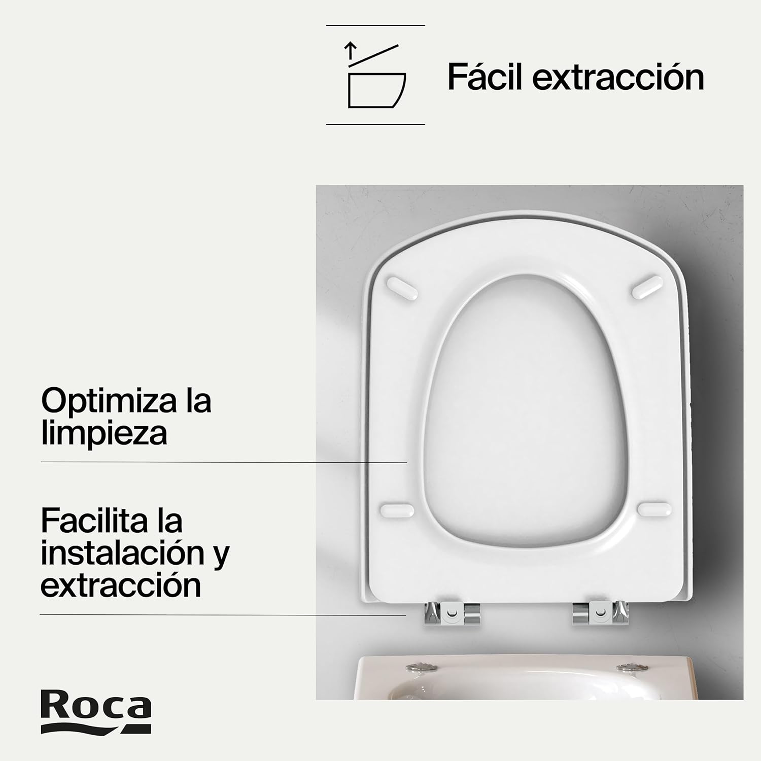 Roca - Bisagras de asiento Dama Senso y Giralda desmontables AI0002100R - BricoandPool