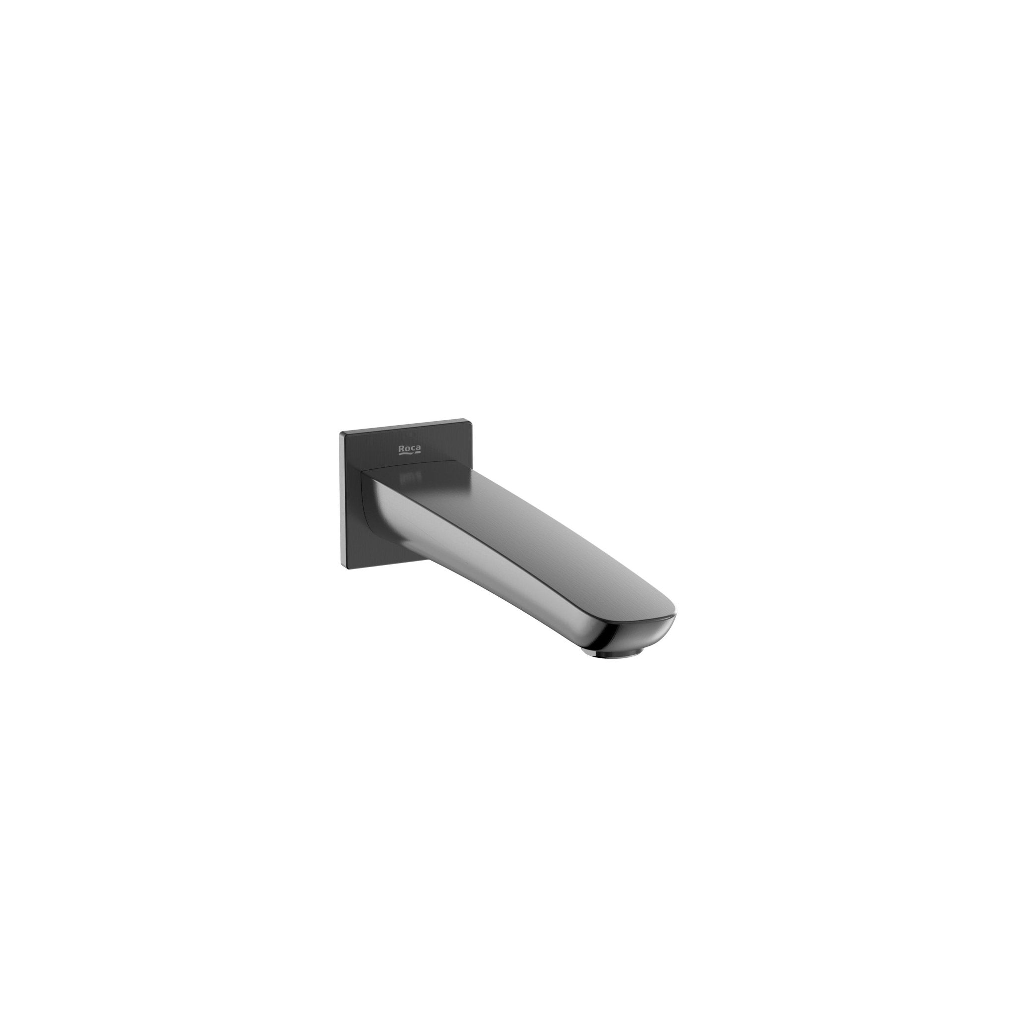 Roca - Caño de pared para bañera Insignia Negro TItanio Cepillado A5A0703NM0 - BricoandPool