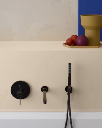 Roca - Caño de pared para bañera Negro Mate, Nu A5A083FCN0 - BricoandPool