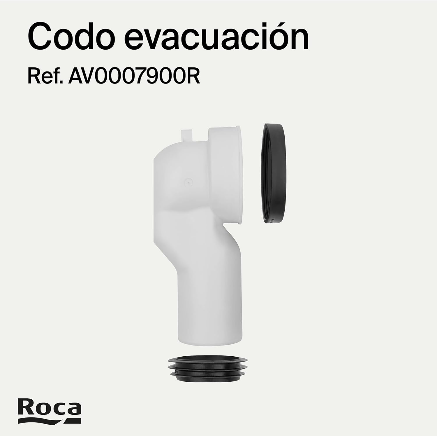 Roca - Codo de evacuación WC salida dual (AV0007900R) - BricoandPool