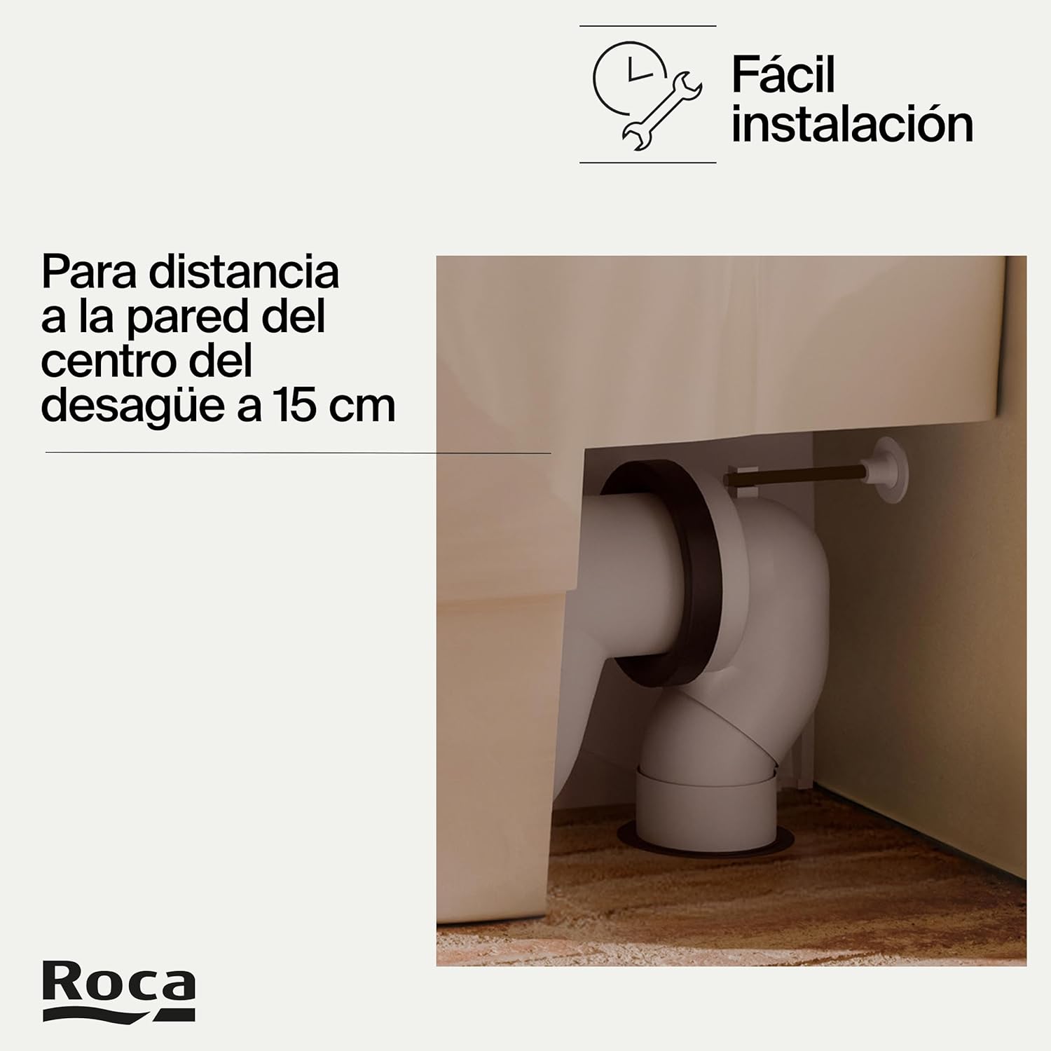 Roca - Codo de evacuación WC salida dual (AV0007900R) - BricoandPool