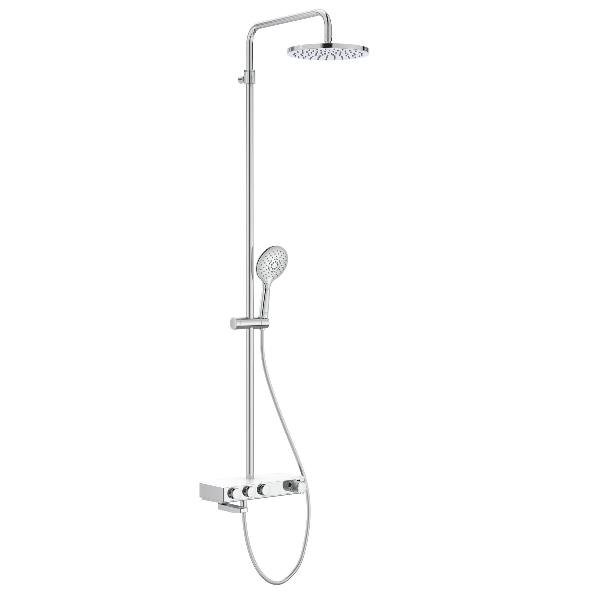 Roca - Columna de baño - ducha termostática con repisa Index - T Switch - BricoandPool