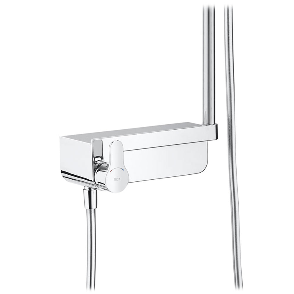Roca - Columna de ducha monomando con repisa A5A9A88C00 - BricoandPool