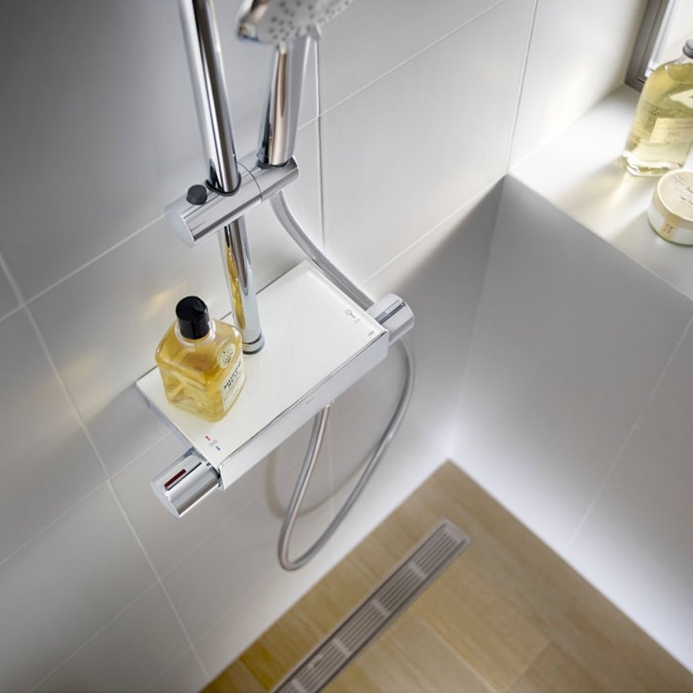 Roca - Columna de ducha termostática Deck - T Round A5A9788C00 - BricoandPool