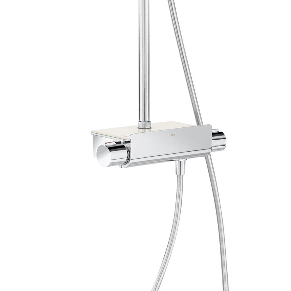 Roca - Columna de ducha termostática Deck - T Square A5A9C88C00 - BricoandPool