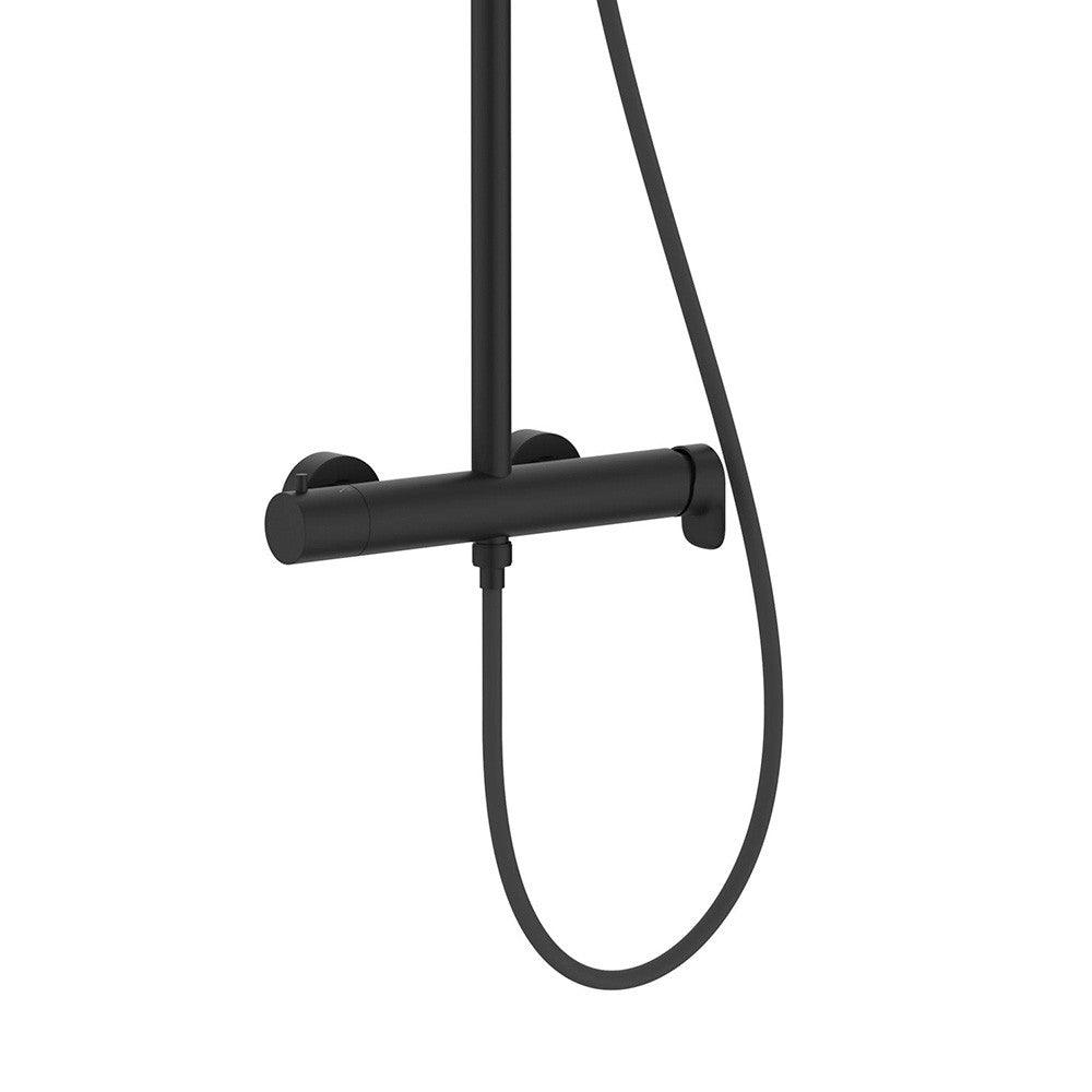 Roca - Columna de ducha Vega Plus Round Negro A5A9A6ENB0 - BricoandPool