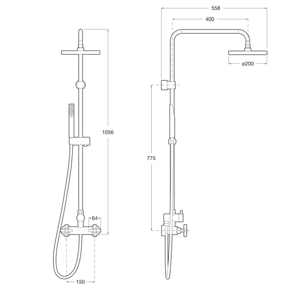 Roca - Columna ducha Loft A5A9743C00 - BricoandPool