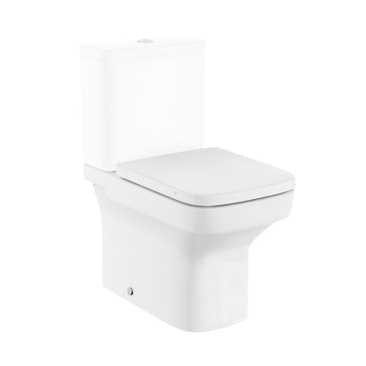 Roca - Dama taza tanque bajo compacto rimless - BricoandPool