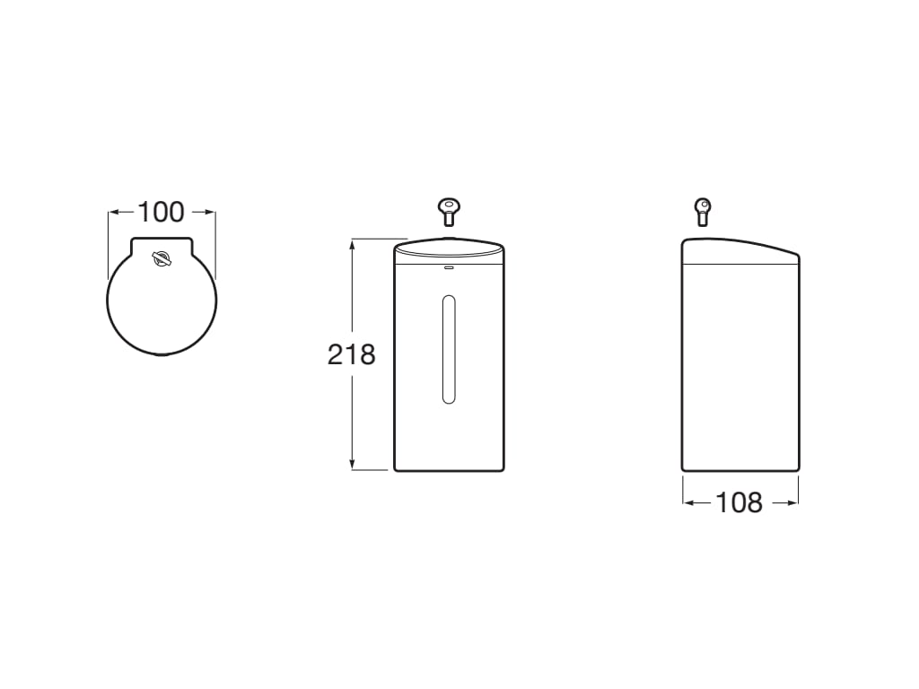 Roca - Dispensador de jabón líquido o gel hidroalcohólico con sensor (700 ml) Public A818011000 - BricoandPool