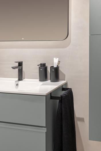 Roca - Dosificador de encimera Hotels Round Negro Mate A817589C40 - BricoandPool