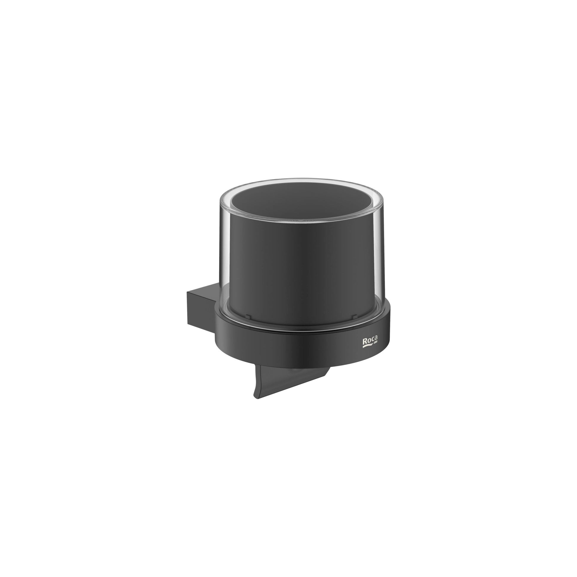 Roca - Dosificador de pared Hotels Round Negro Mate A817590C40 - BricoandPool