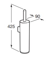 Roca - Escobillero de pared Hotels - BricoandPool