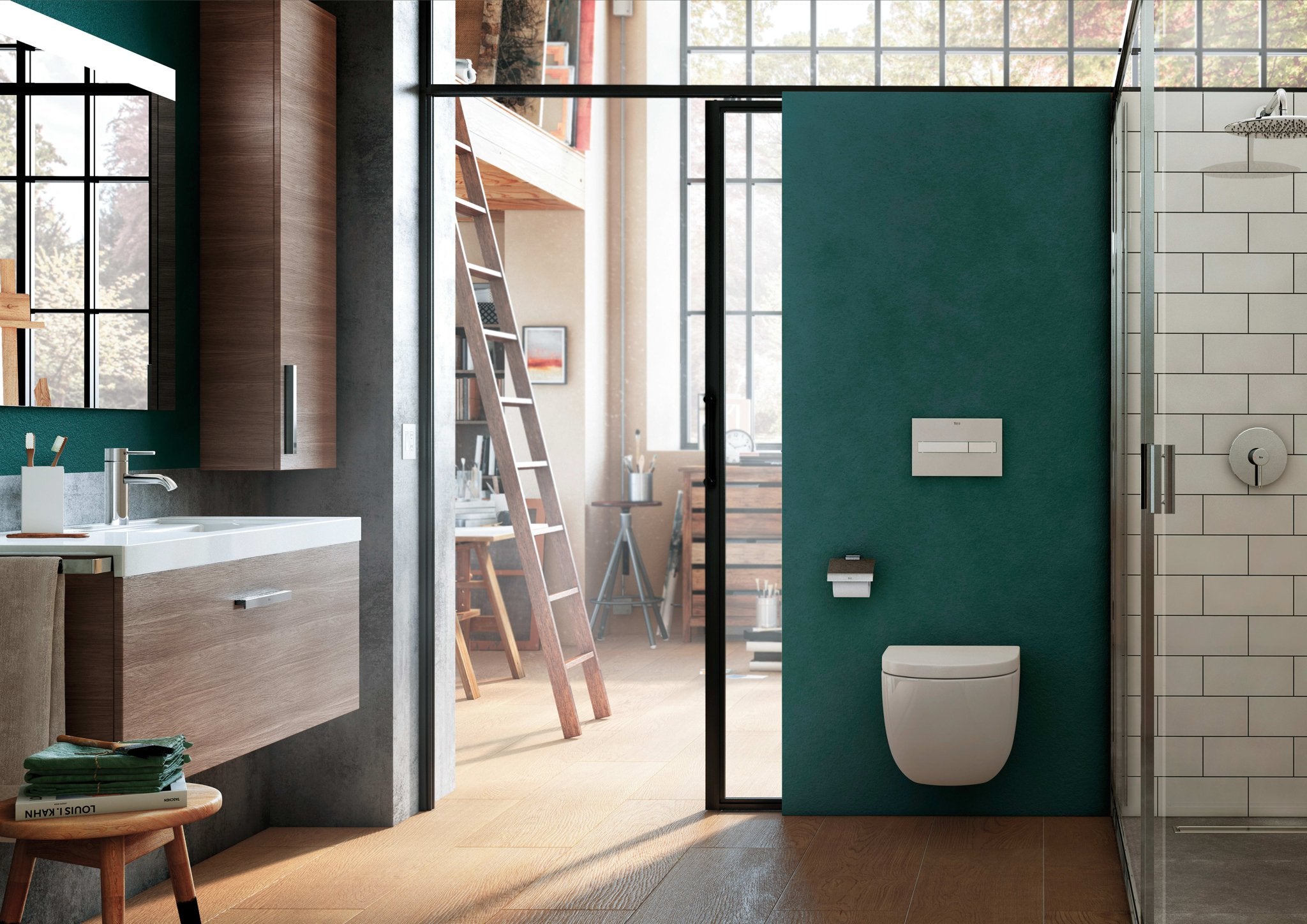 Roca - Espejo Prisma Comfort con iluminación LED superior e inferior y placa antivaho - BricoandPool