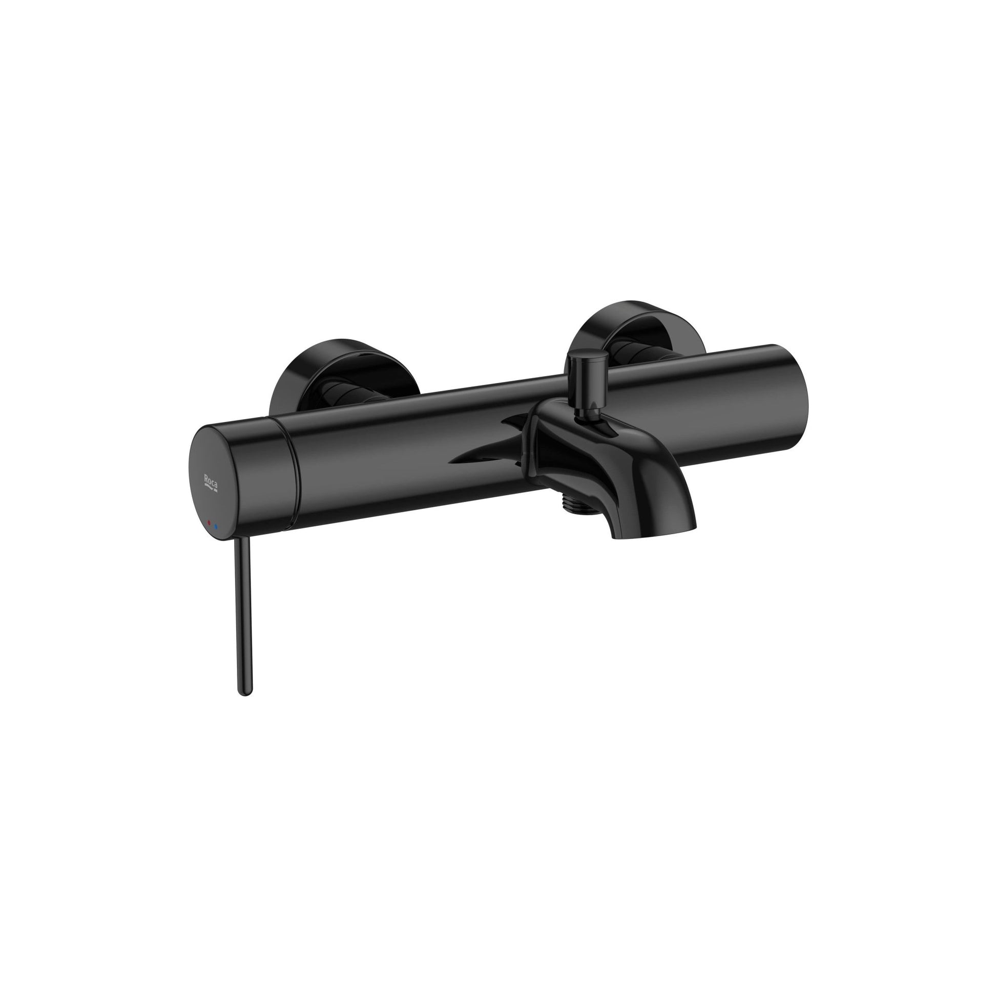 Roca - Griferia exterior para baño - ducha con inversor automático con maneta Pin Negro Titanio, Nu A5A023FCN0 - BricoandPool
