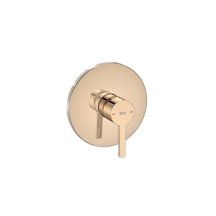 Roca - Grifo de ducha circular oro rosado Naia A5A2B96RG0 - BricoandPool