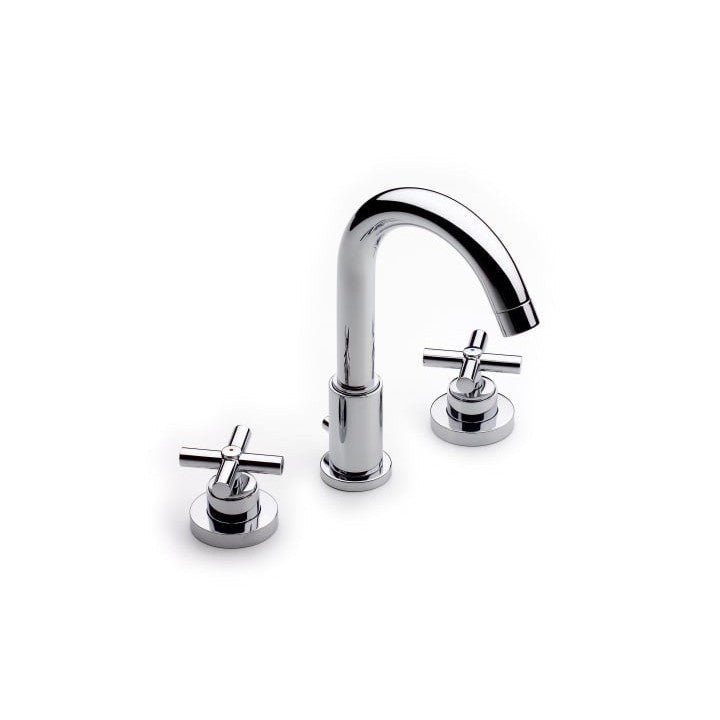 Roca - Grifo de lavabo bimando caño giratorio y desagüe automatico Loft A5A4443C00 - BricoandPool