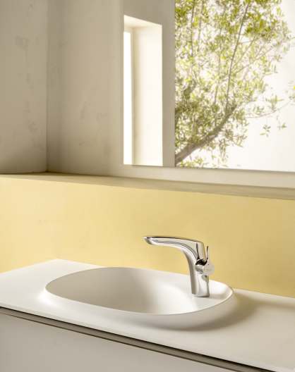 Roca - Grifo de lavabo Insignia con cuerpo liso y desagüe click - clack A5A323AC00 - BricoandPool