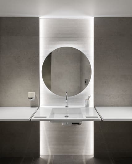 Roca - Grifo de lavabo para lavabo (un agua) con sensor integrado en el caño. Alimentación con pilas (AA). Loft A5A4243C00 - BricoandPool