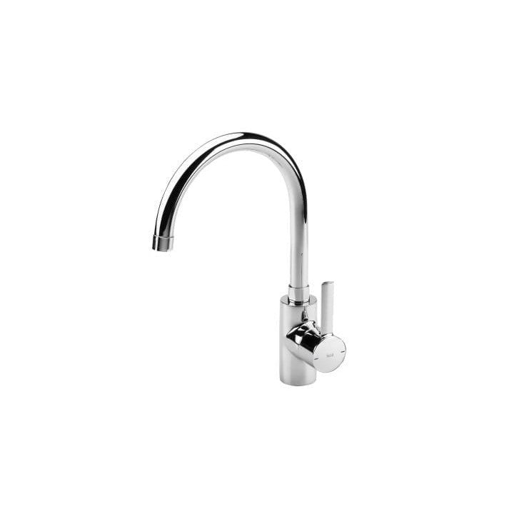 Roca - Grifo monomando para cocina caño curvado Targa A5A8460C00 - BricoandPool