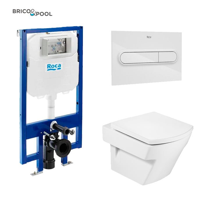Roca - Inodoro completo Hall compacto suspendido - BricoandPool