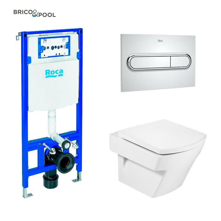 Roca - Inodoro completo Hall compacto suspendido - BricoandPool