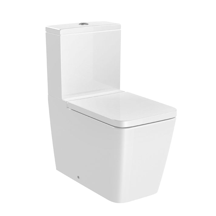 Roca - Inodoro completo Inspira Square Rimless adosado a pared - BricoandPool