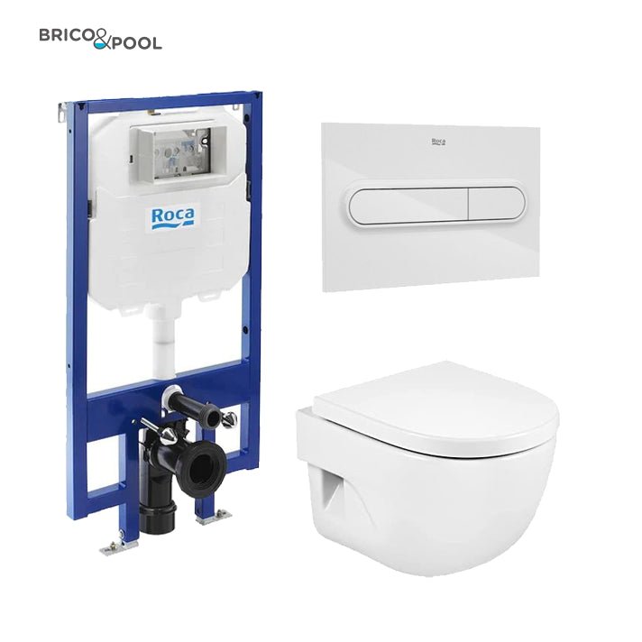 Roca - Inodoro completo Meridian compacto suspendido - BricoandPool