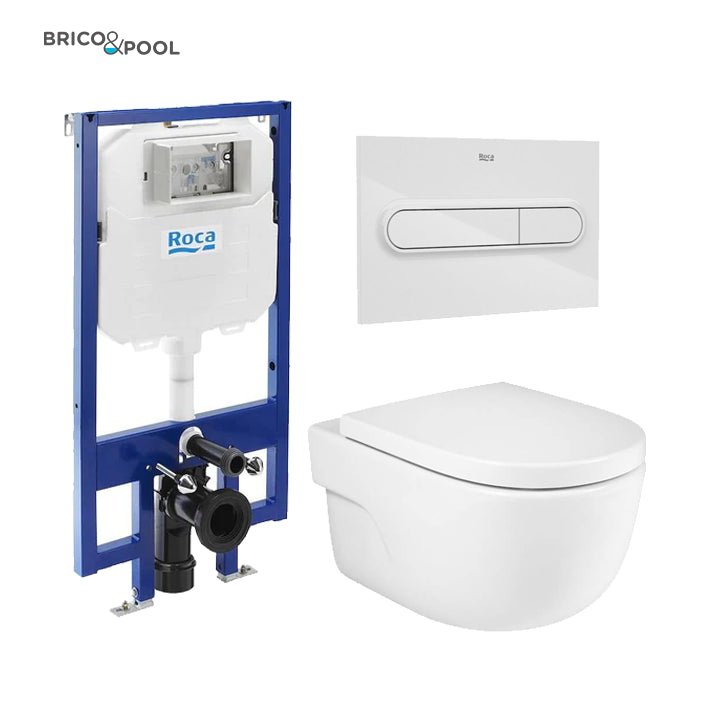 Roca - Inodoro completo Meridian rimless suspendido - BricoandPool