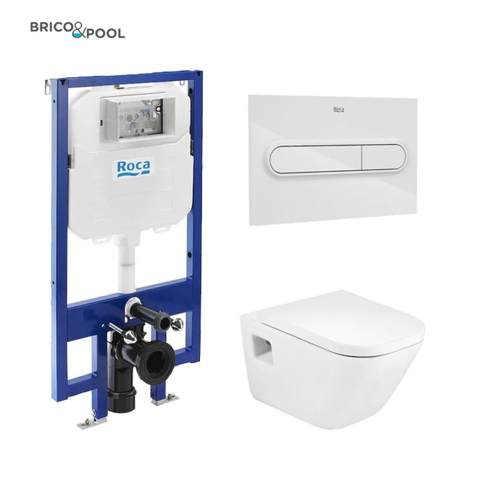 Roca - Inodoro completo The Gap square suspendido - BricoandPool