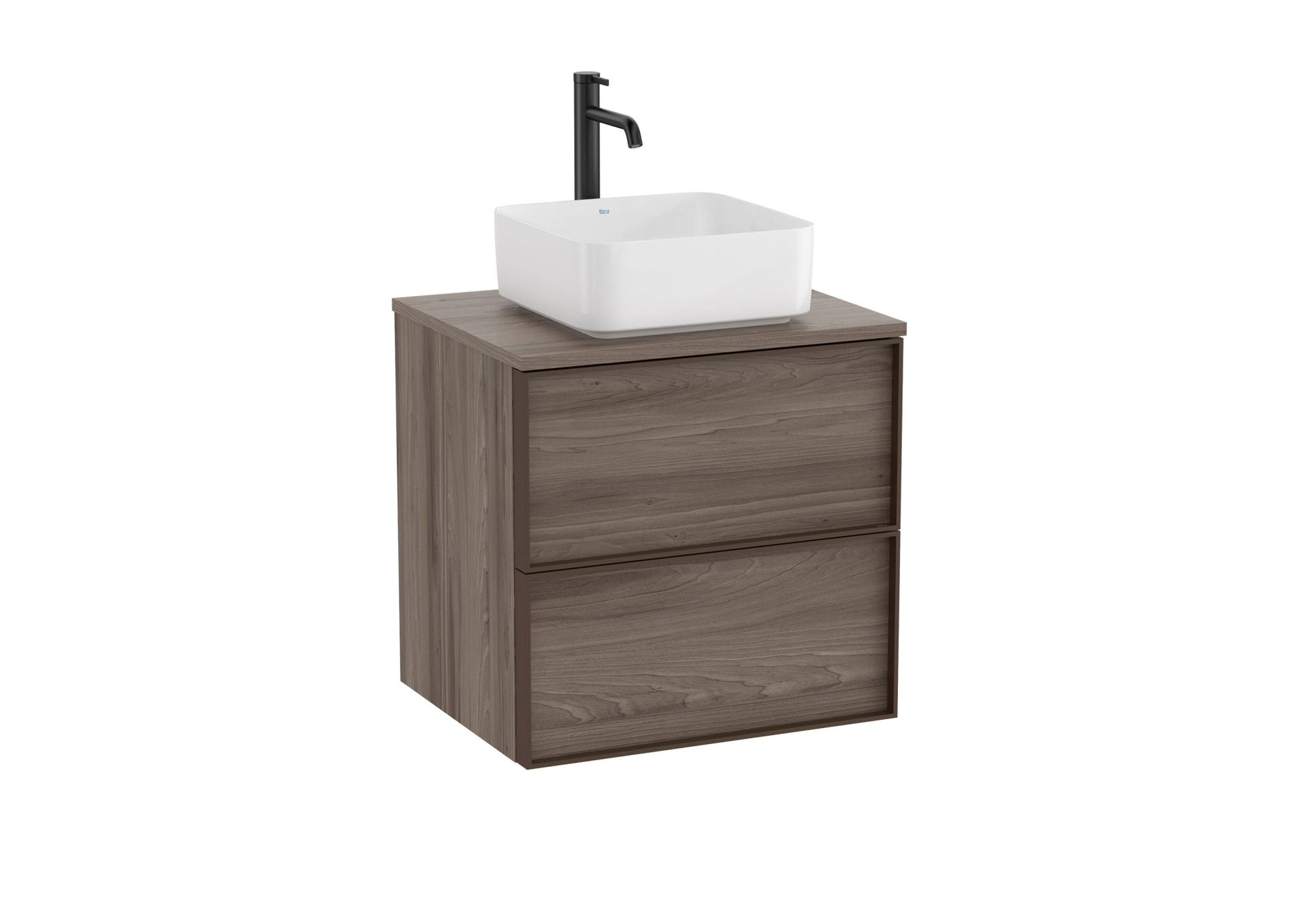 Roca - Inspira Mueble base de dos cajones para lavabo de encimera o sobre encimera - BricoandPool