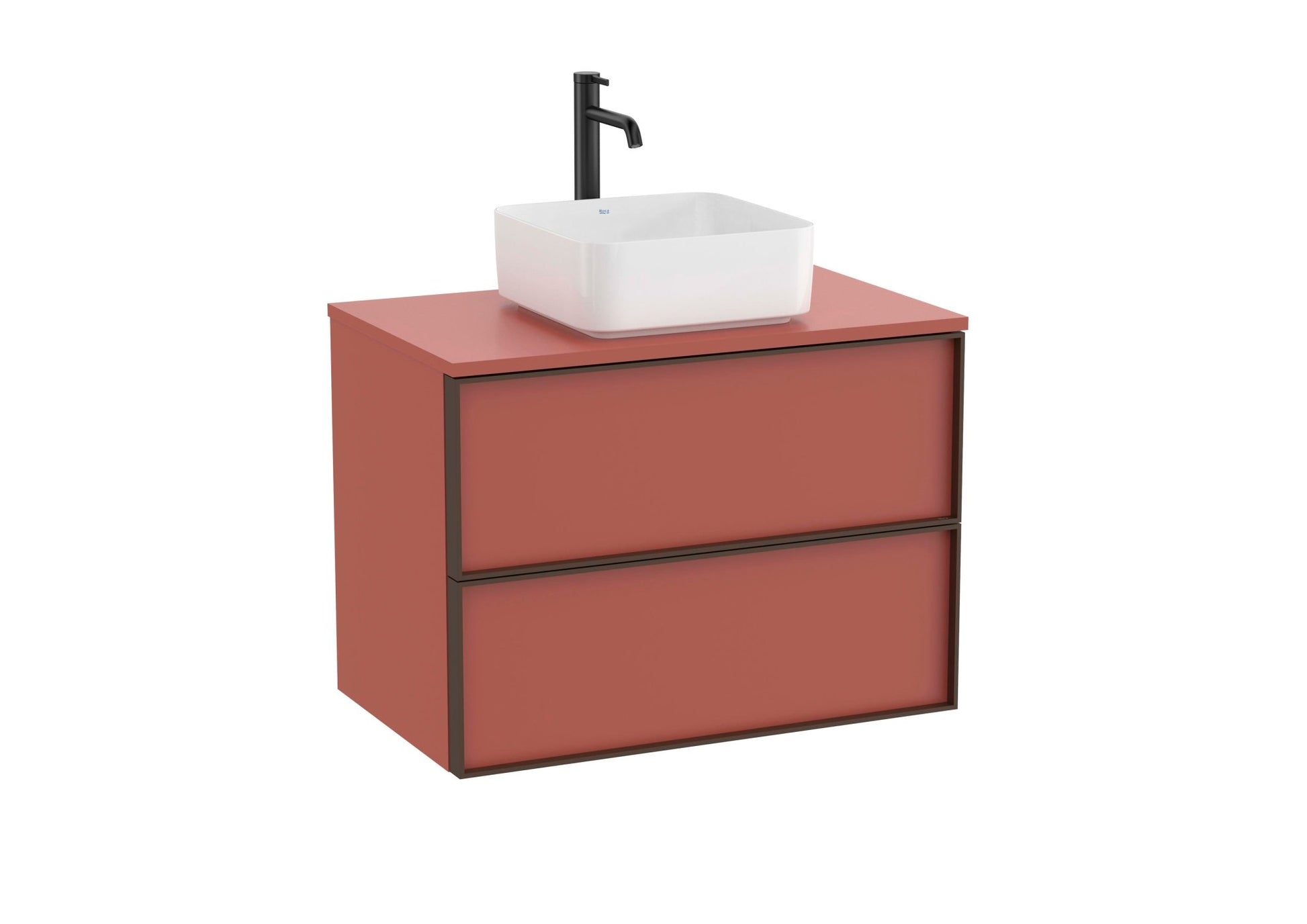 Roca - Inspira Mueble base de dos cajones para lavabo de encimera o sobre encimera - BricoandPool
